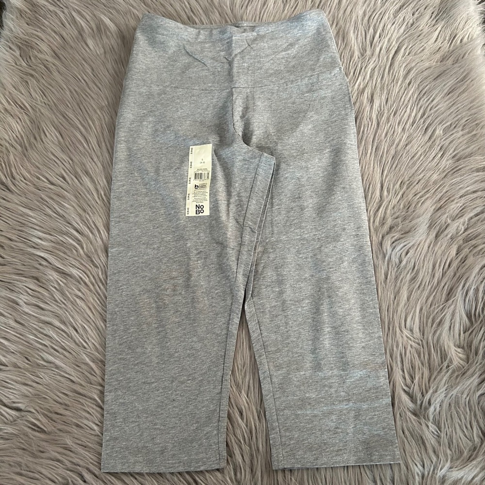No‎ Boundaries Capri Leggings Womens Size Small (4-6) Gray Stretch Pants NEW